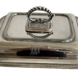 Vintage Silver Plated Covered Entree Dish